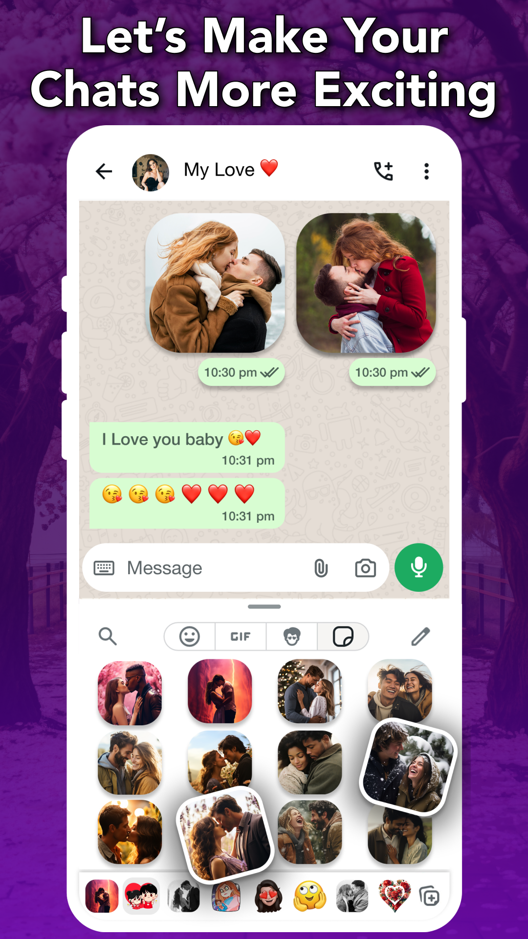 Romantic Stickers for WhatsApp screenshot 2