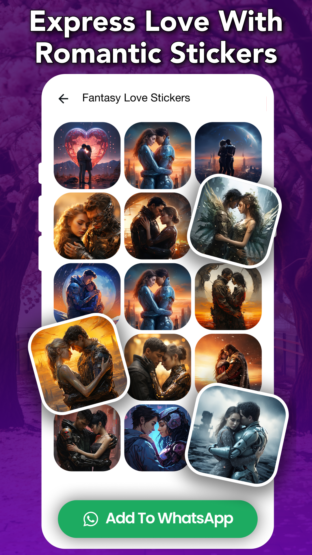 Romantic Stickers for WhatsApp screenshot 3