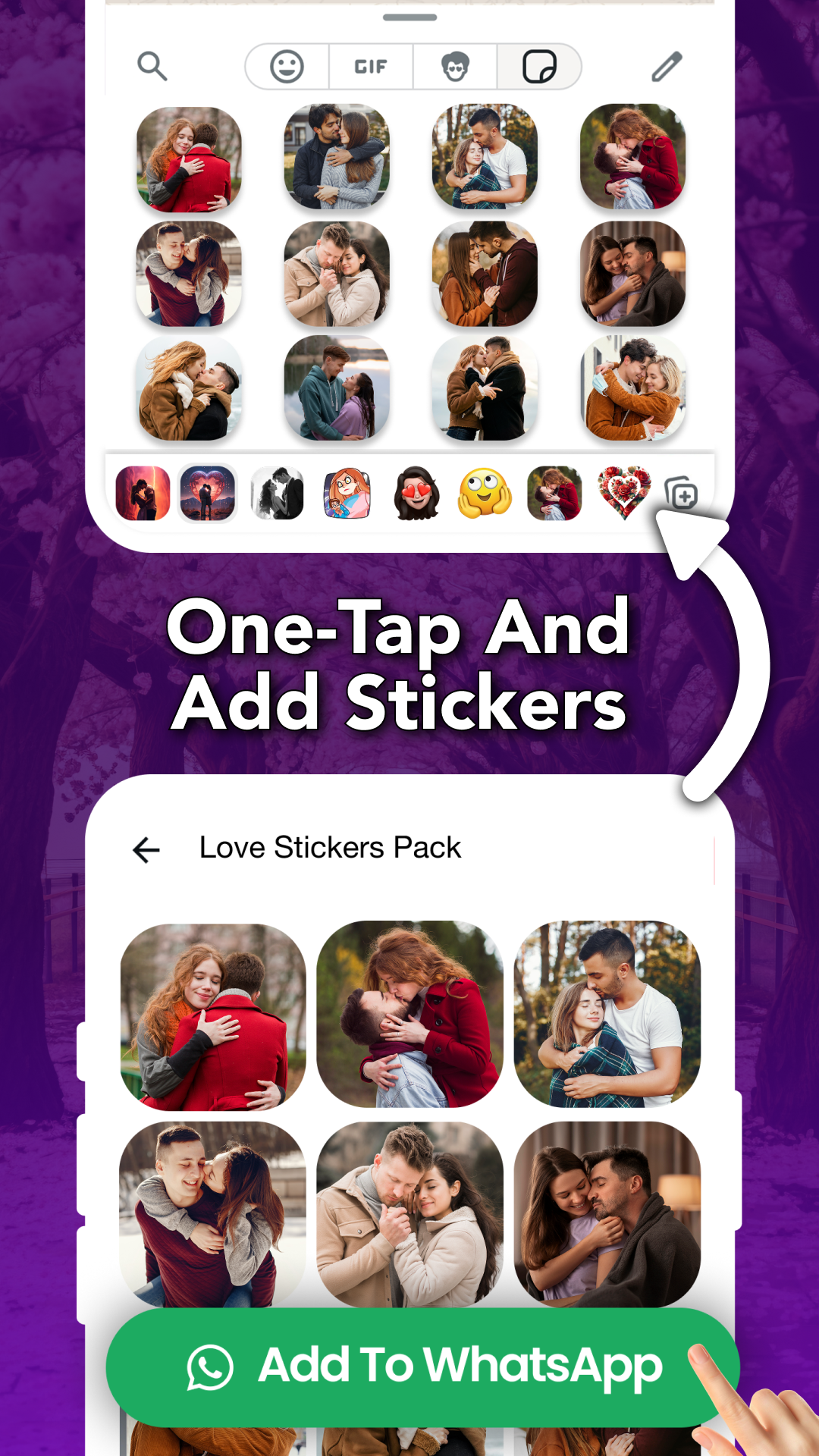 Romantic Stickers for WhatsApp screenshot 5