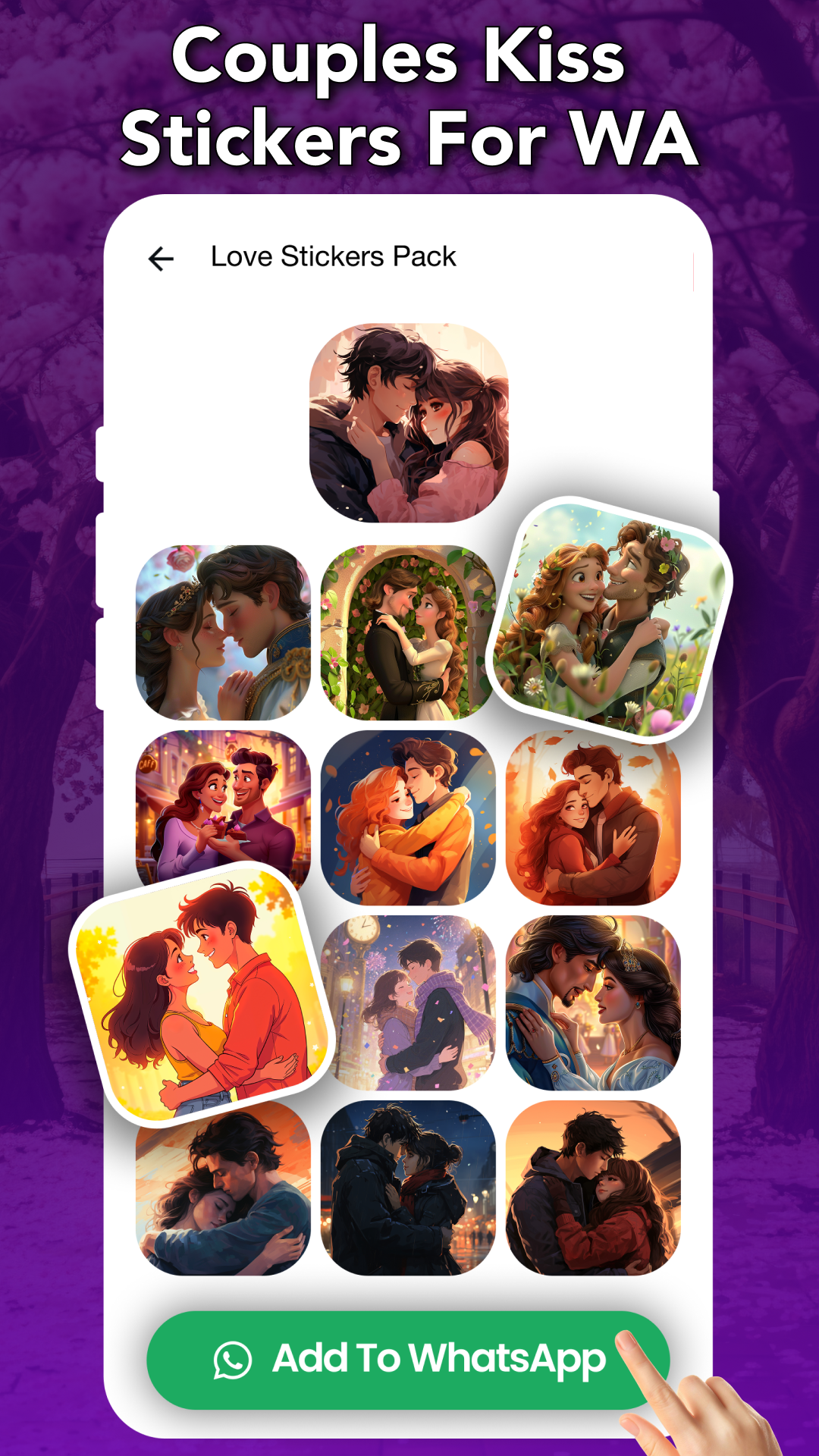 Romantic Stickers for WhatsApp screenshot 6