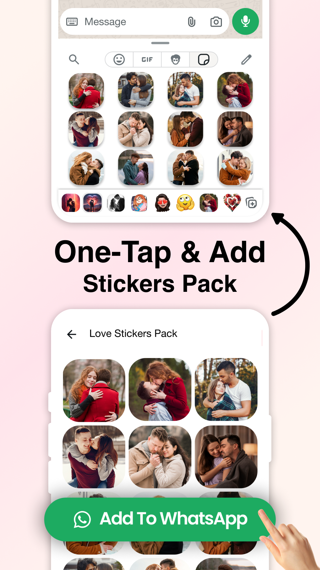 Romantic Stickers WAStickers screenshot 3