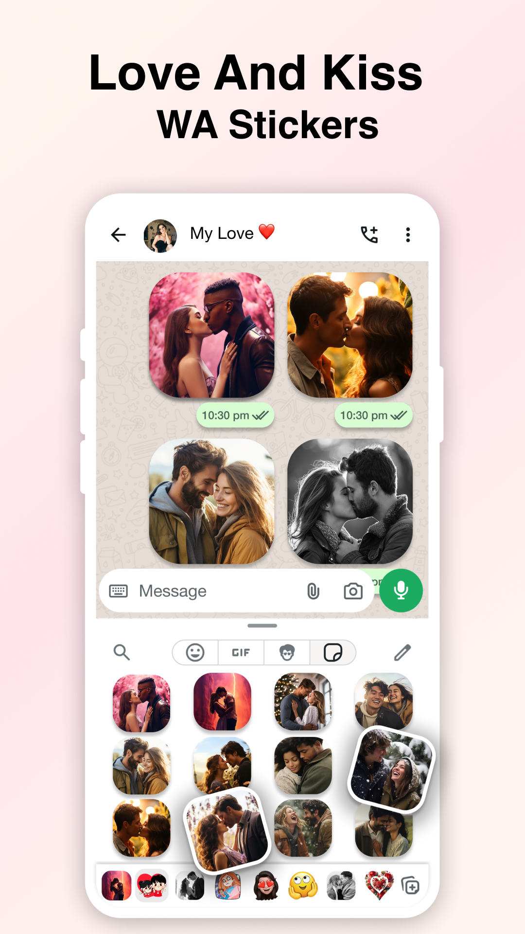 Romantic Stickers WAStickers screenshot 5