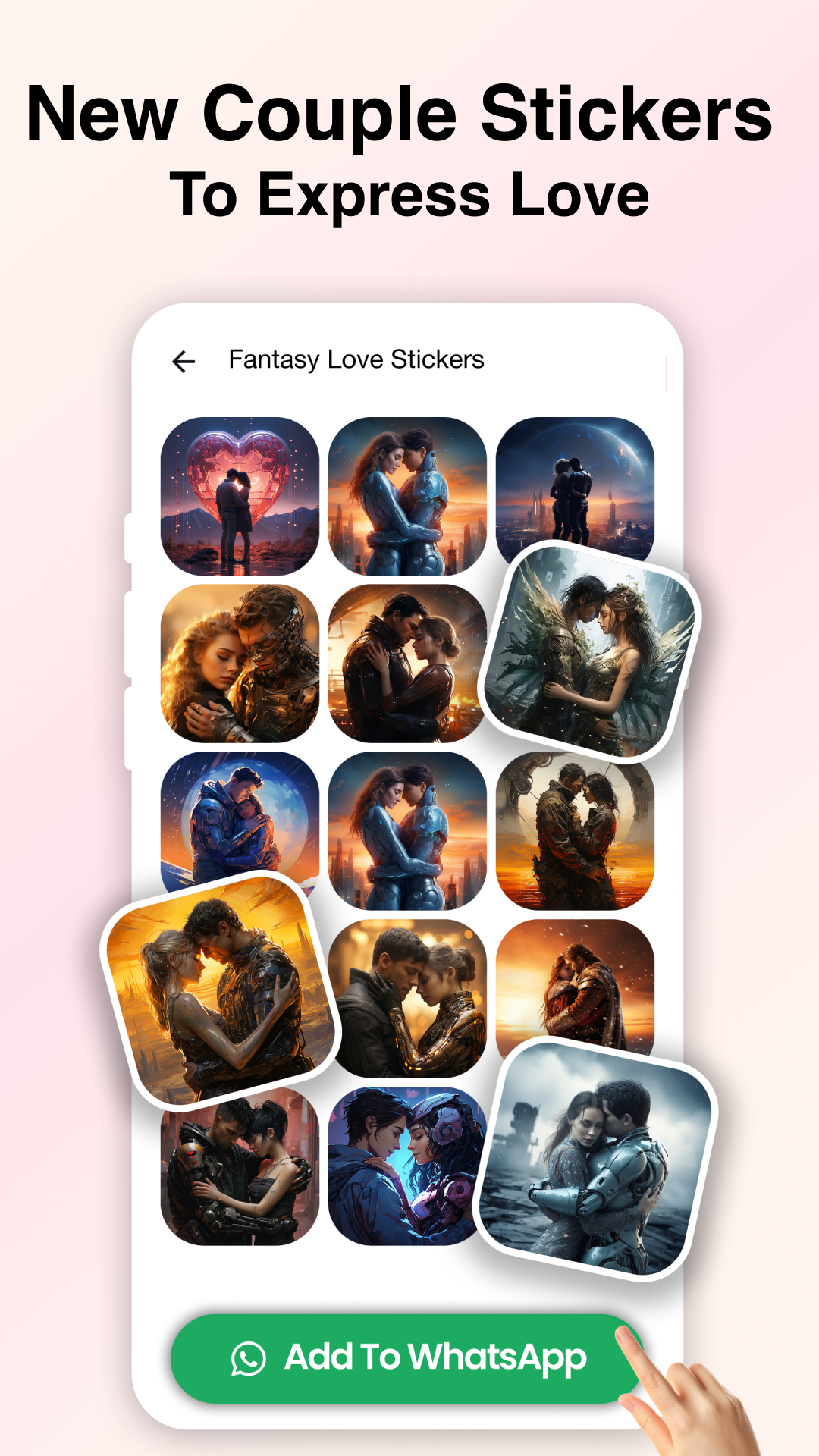 Romantic Stickers WAStickers screenshot 6